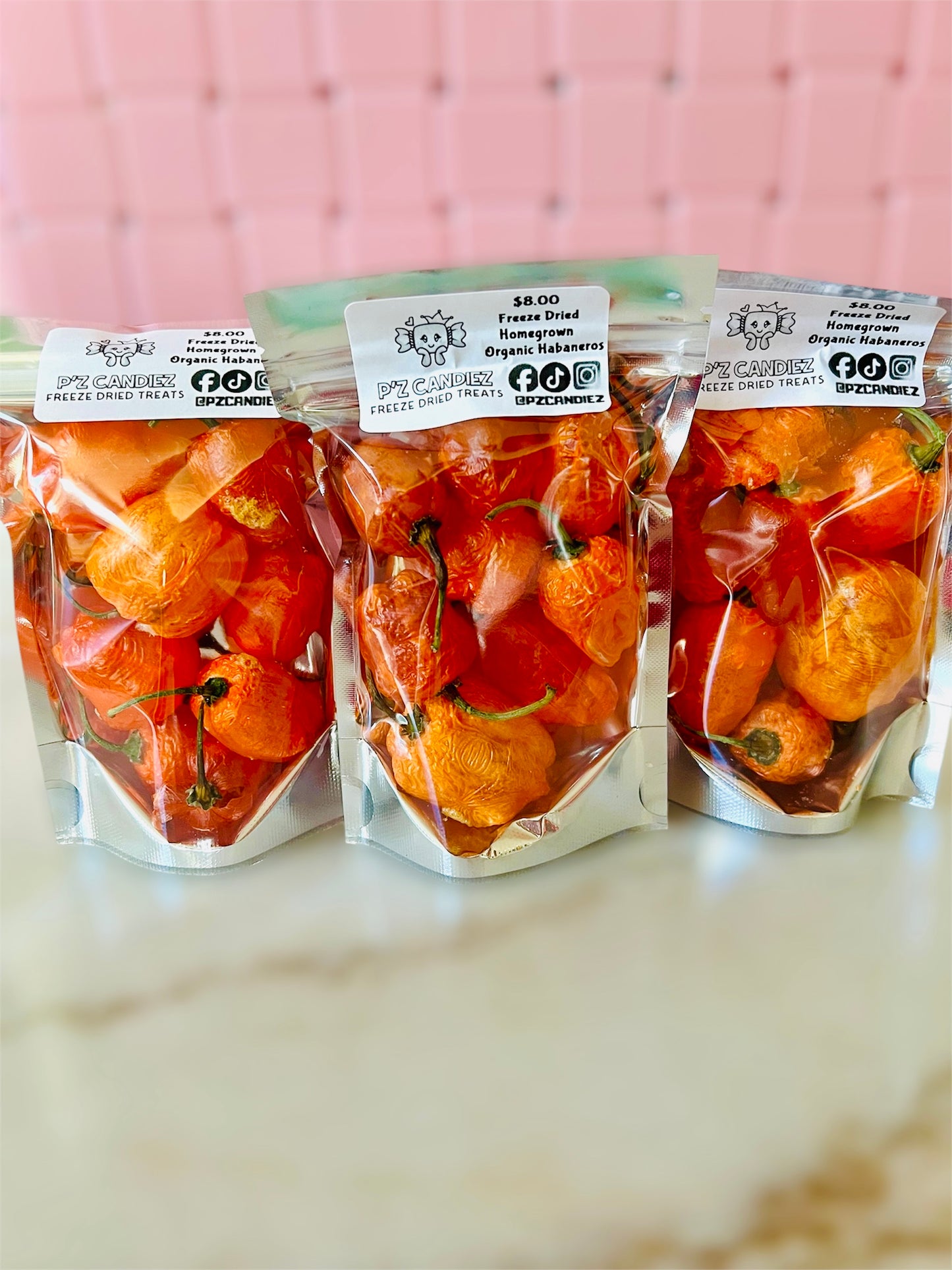 Freeze Dried Habaneros