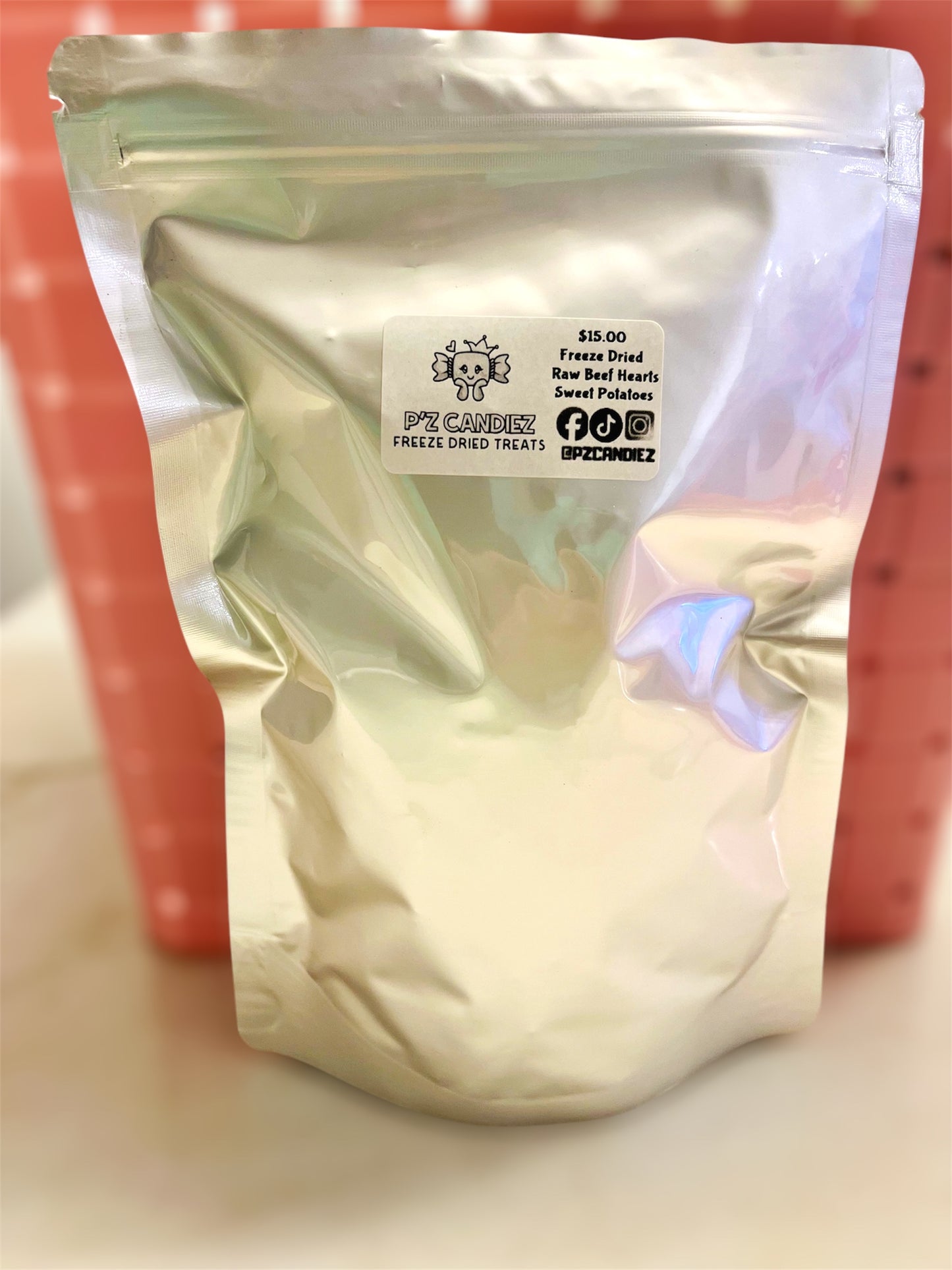 Freeze Dried Beef Hearts Sweet Potatoes