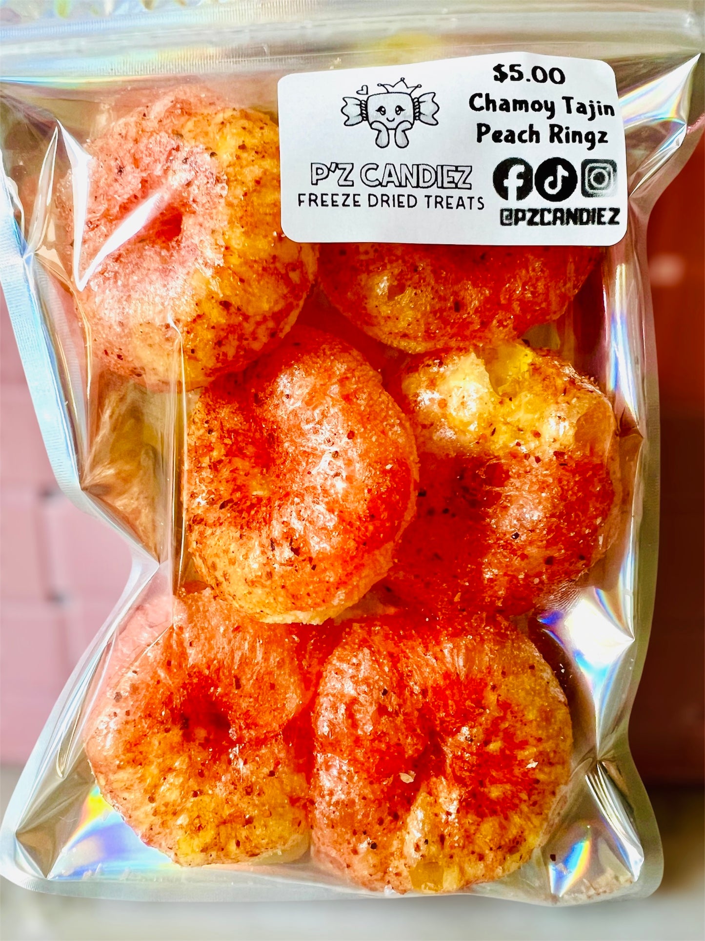 Chamoy Tajin Peach Ringz