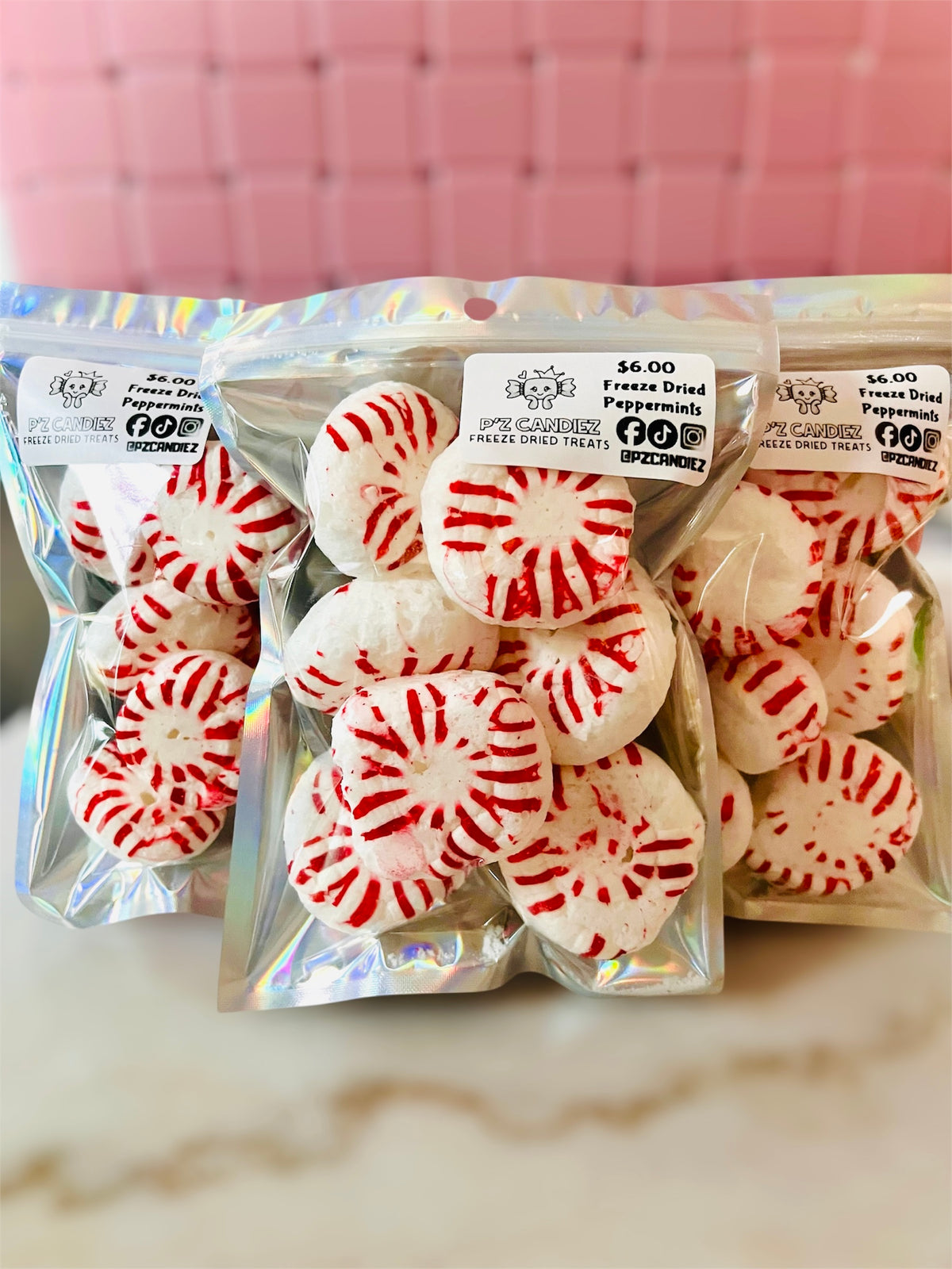 Canadian Peppermints Freeze dried Peppermints – P’z Candiez LLC