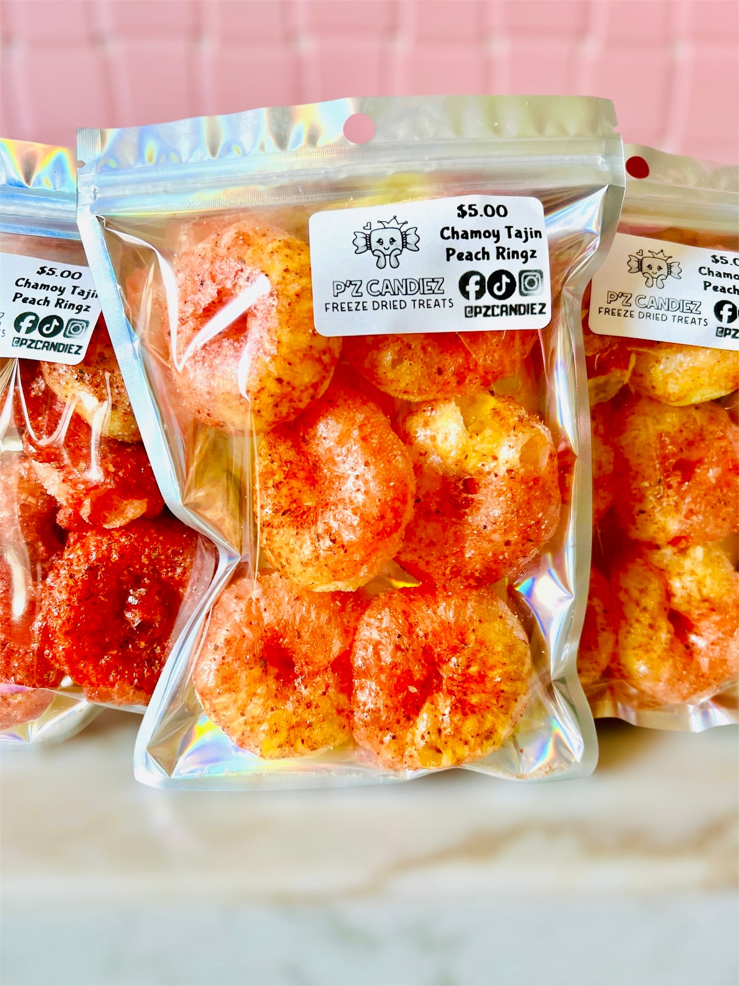 Chamoy Tajin Peach Ringz